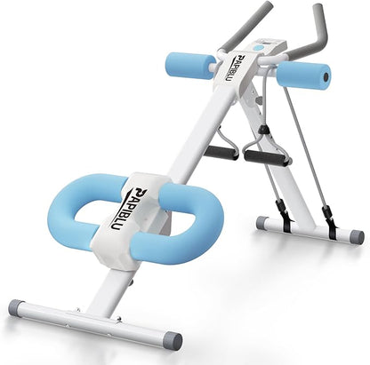 Abdominal Trainers - Adjustable Ab Trainer Machine, Foldable Abdominal Workout Equipment with Knee Protection - Home Gym Core Strength Trainer for Men & Women