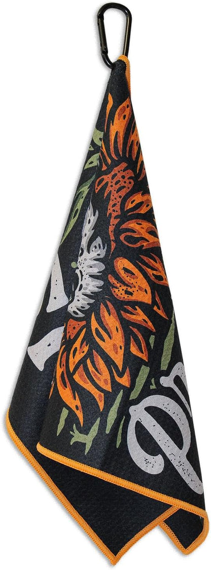 RokFit Gym & Golf Towel – Multi-Use, Quick-Dry, Durable Utility Towel with Bold Graphic and Carabiner Clip (Trust The Process)