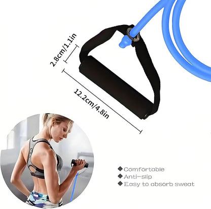 Premium Exercise Bands Resistance Bands Set with Handles & Door Anchor - Perfect Stretch Rope for Home Workouts, Ideal for Fitness Enthusiasts & Home Gym