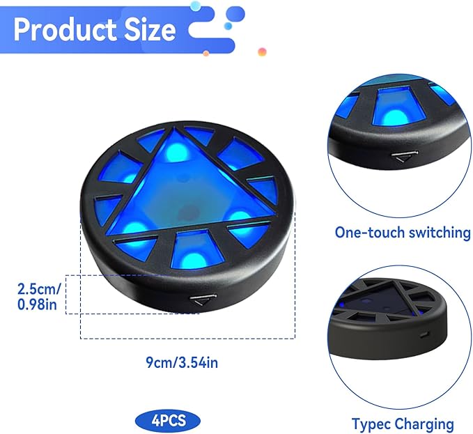 4Pcs/Pk Agile Reaction Training Lamp Set, 6-Functions 5-Lights Timing Speed Agile Reaction Light Quick Response Sports Reaction Training Light Enhancing Speed and Agility Perception Tools
