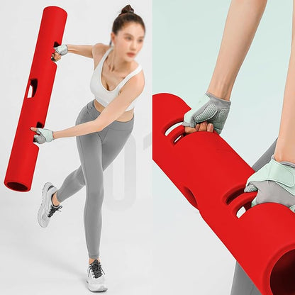 Multicolor 4 to 12kg Fitness Tube Portable Durable Training Rubber Weight Bar Weight Bearing Fitness TPR Barrel for Loaded Movement Training