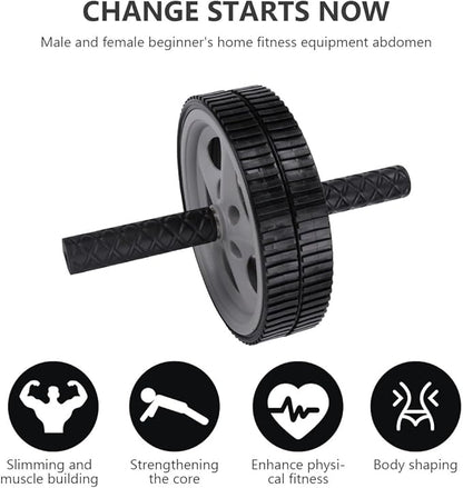 Dual Wheel Ab Roller Wheel for Home Gym Portable Abdominal Exercise Roller Fitness Equipment for Core Strength Training and Workout