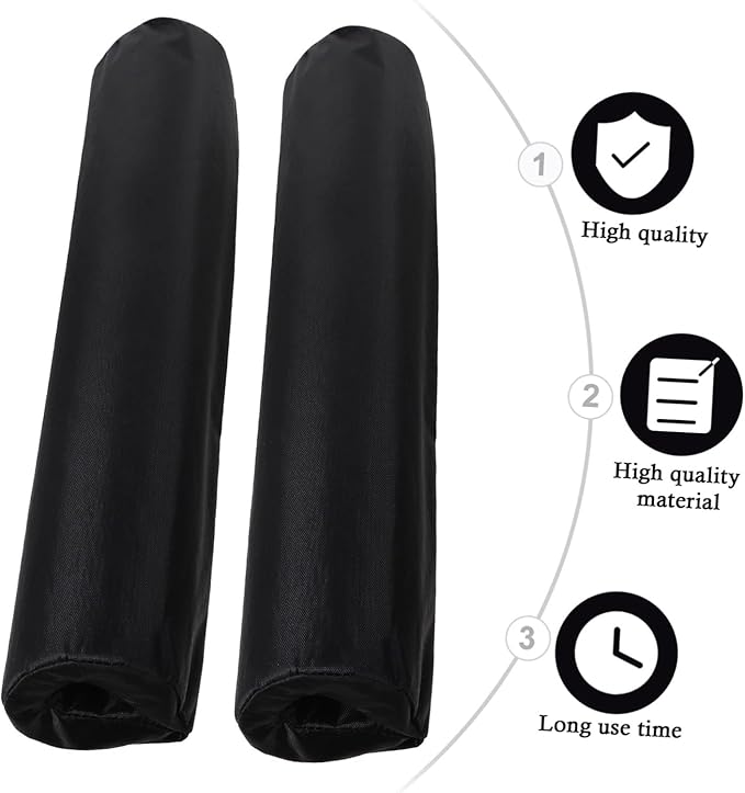 2pcs Thick Barbell Pad Squat Bar Cushion with High Density Neck and Shoulder Protection for Weightlifting Squats Lunges Hip Thrusts Slip Grip Covers