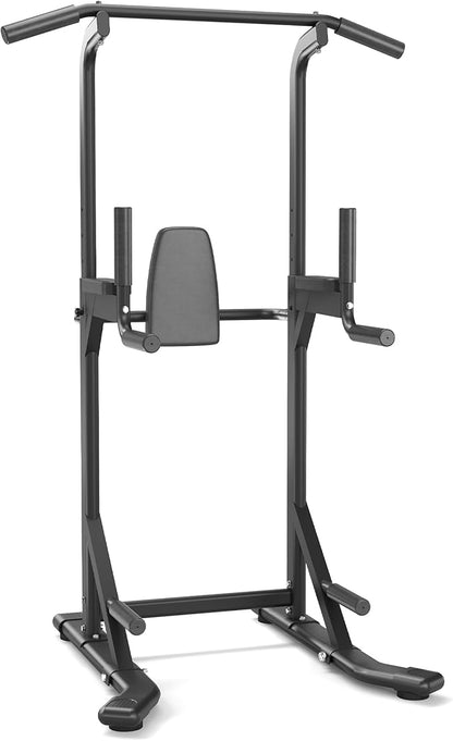 Garvee Pull Up Bar Free Standing Workout Equipment, Power Tower Dip Station for Home Gym, 450LBS Weight Capacity Strength Training Fitness Equipment