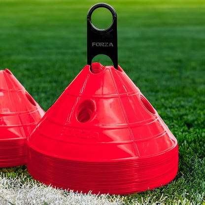 FORZA Soccer SuperCone Training Marker Domes [20 Pack] | Jumbo 5.5in Cones for Speed & Agility Training | Heavy-Duty Weatherproof PVC Options
