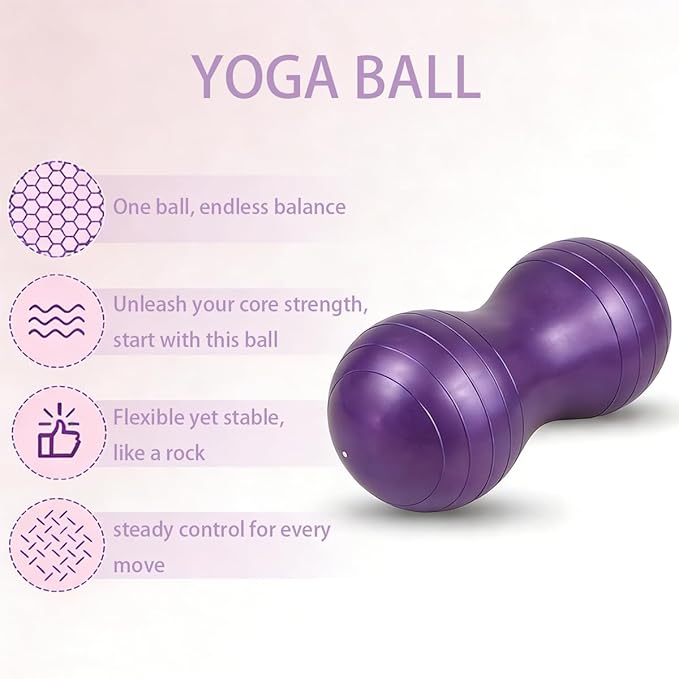 Peanut Ball, Exercise Balls, Pregnancy Ball for Birthing Yoga Ball for Pregnancy, Birthing Ball, Ideal for Labor & Core Strength Training