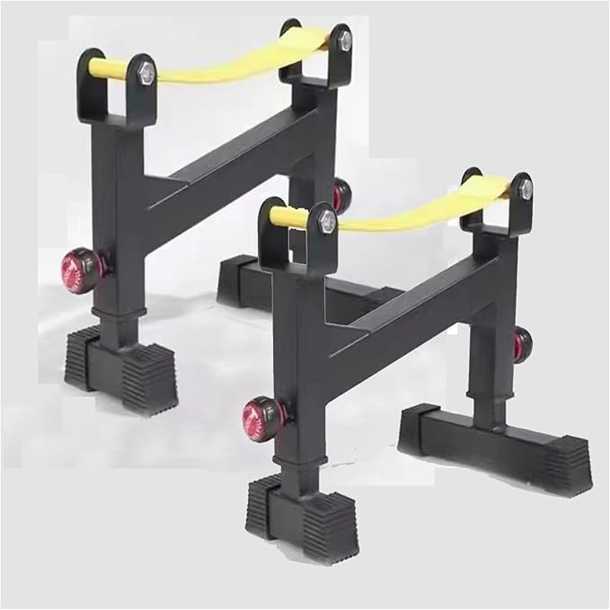 2 Stand Quiet Deadlift Barbell Elevation Stand…