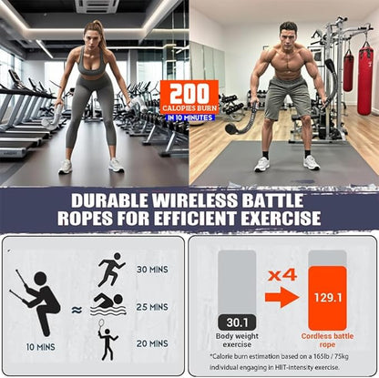 Portable Workout Resistance Training Tool | Space-Saving Home Fitness Equipment For Light Exercise, Daily Movement & Low-Impact Training For Men & Women Working Out.(Black 2pcs)