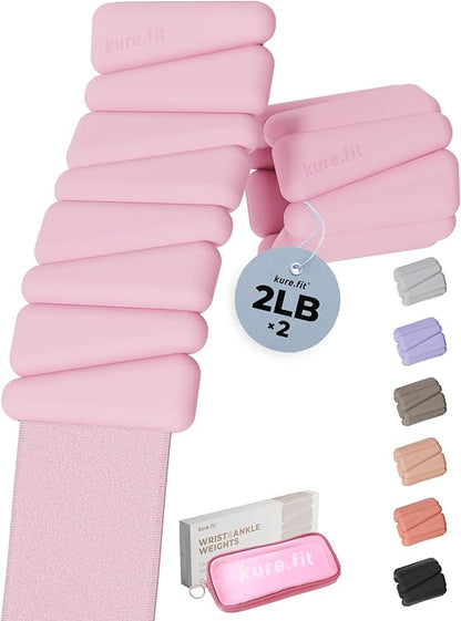 Pilates Weight | Wrist & Ankle Weights for Women | Weighted Bangles | 1LB/ 2LB Each (Set of 2)