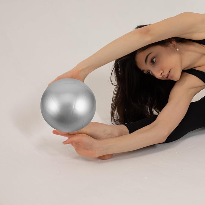 Beaupretty Mini Pilates Yoga Balance Ball 20cm PVC Non-Slip Stability Ball for Home Workouts and Core Training Fitness
