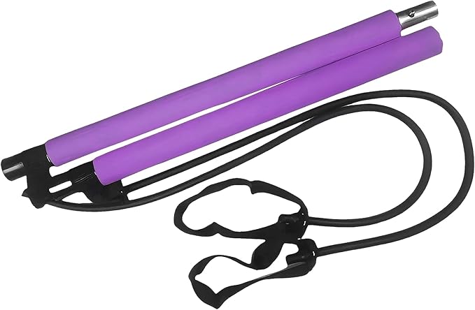 Pilates Bar Kit with Resistance Bands - Multifunctional Pilates Equipment for Women & Men Home Gym Pilates Yoga