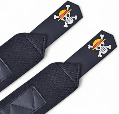 Anime Wrist Wraps Ideal for Weightlifting, Powerlifting, and Crossfit. One Size Fits All. Premium Wrist Support for Gym Workouts