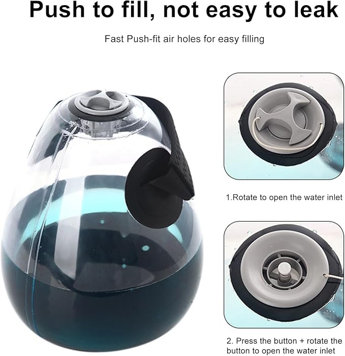 Fitness Water Bag, Weighted Inflatable Kettlebell, Adjustable Training Weight, Flexible Core Workout Tool, Fitness Equipment for Home, Travel, Work Area, Balance Exercises, Strength Training
