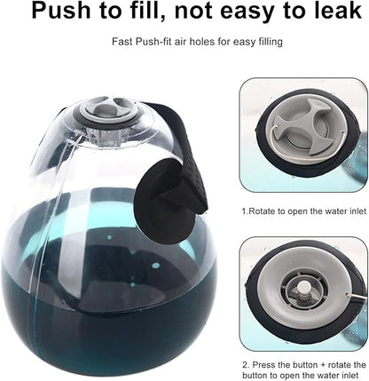 Fitness Water Bag, Weighted Inflatable Kettlebell, Adjustable Training Weight, Flexible Core Workout Tool, Fitness Equipment for Home, Travel, Work Area, Balance Exercises, Strength Training