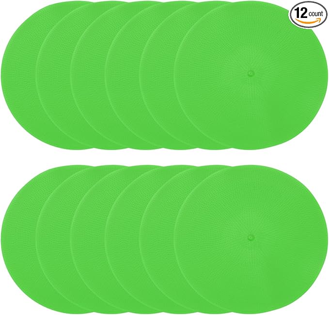 PATIKIL Spot Markers Non-Slip Floor Dots Agility Markers Flat Field Cones Poly Dots