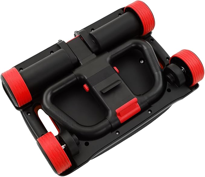 Ab Roller Wheel, 4-Wheel Abdominal & Core Strength Trainer for Home Gym Fitness, Exercise Wheel with Knee Pad for Beginners to Advanced Users