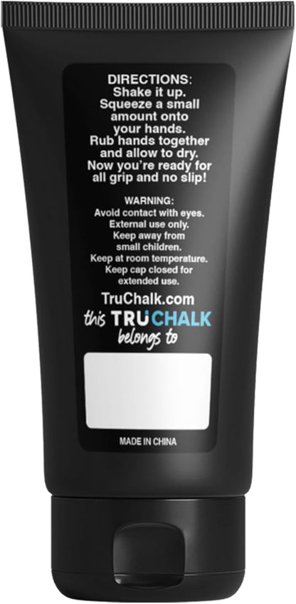 TruChalk 50ml Bottle All Grip No Slip Clear Liquid Chalk for Obstacles, Gymnastics, Rock Climbing, Crossfit, and Weightlifting. Sweat Resistant and Long-Lasting Grip Strength.