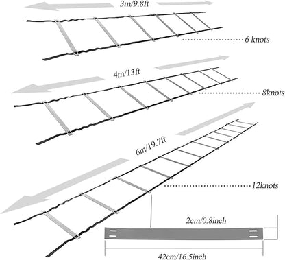 Agility Ladder Agility Ladder,Adjustable Speed Training Ladder, Fitness Jumping Ladder Footwork Sport Equipment,Multi Choice/with Carry Bag(Size:4M)