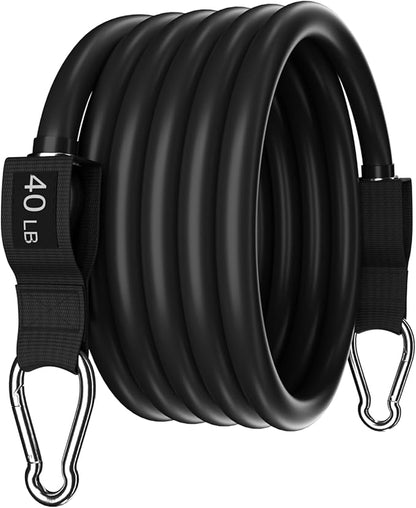 WHATAFIT Resistance Bands Set with Handles - Exercise Bands Home Gym Strength Training Equipment, Includes Door Anchor & Ankle Straps for Full Body Workout Bands, Physical Therapy
