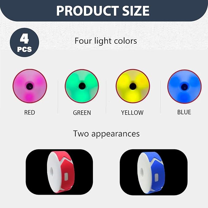 4Pcs/Set Reactions Training Lights, 4 Modes Speed Reactions Lights Training with USB Charging for Fitness, Basketball, Football