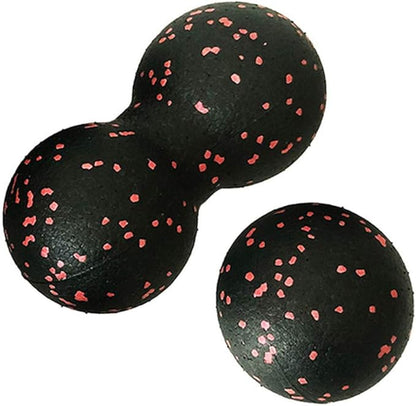 Peanut Massage Ball - After Exercise Fascia Ball Set Training Deep Tissue Massage Ball Kit Lacrosse Ball Muscle Roller for Acupressure Plantar Fasciitis Reflexology Massage