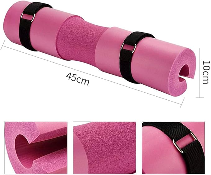 GOTOTOP Squat Pad Barbell Pad, High Elastic Foam Neck Guard for Shoulder Protection, Cushioned Barbell Cover for Hip Thrusts and Squats Suitable for Standard Bars