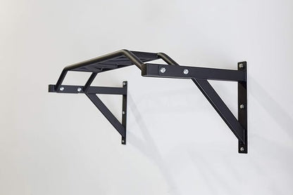 Wall Mounted Pullup Bar for Home or Garage Gyms, Straight Bar or Multi-Grip Arch - Ideal for kipping pull-ups, cross-training, and gymnastics ring stations
