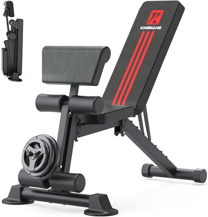 K KiNGKANG Weight Bench Press Adjustable Workout Bench for Home Gym Work out Exercise Equipment for Home Gym Incline Exercise Sit up Strength Training Weight Lifting Bench