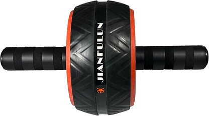 Ab Roller Wheel for Core & Abdominal Strength Workout - Portable Home Gym Exercise Equipment with Non-Slip Handles & Knee Pad for Men & Women