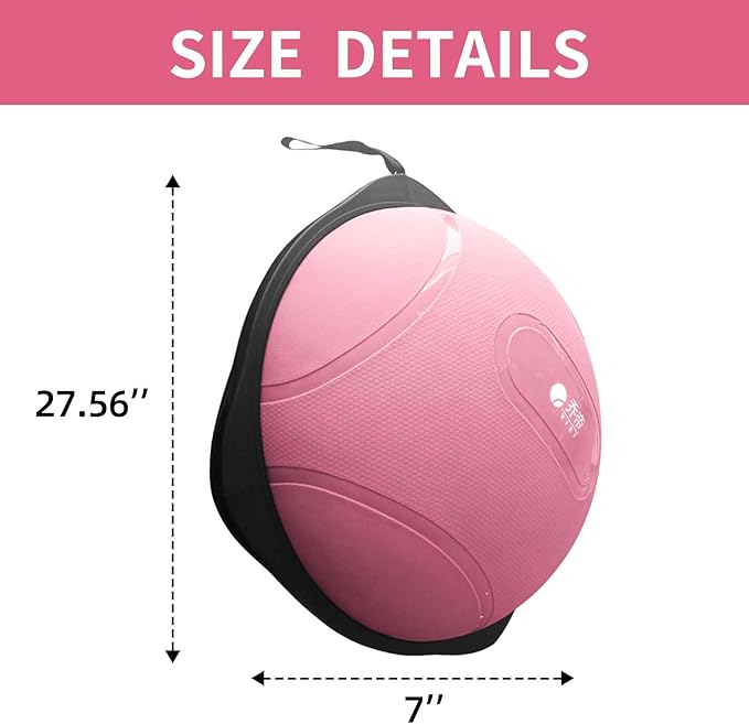 exercise balance ball, half a yoga ball, fitness ball, suitable for core stability training in home gyms, non-slip surface, and balance sports equipmen