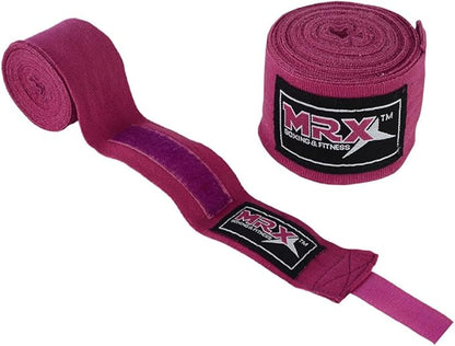 MRX BOXING & FITNESS Boxing Hand Wraps 100% Cotton Multi Colors Great for MMA Boxing Muay Thai Kick Boxing Training 118, 160, 180 Length