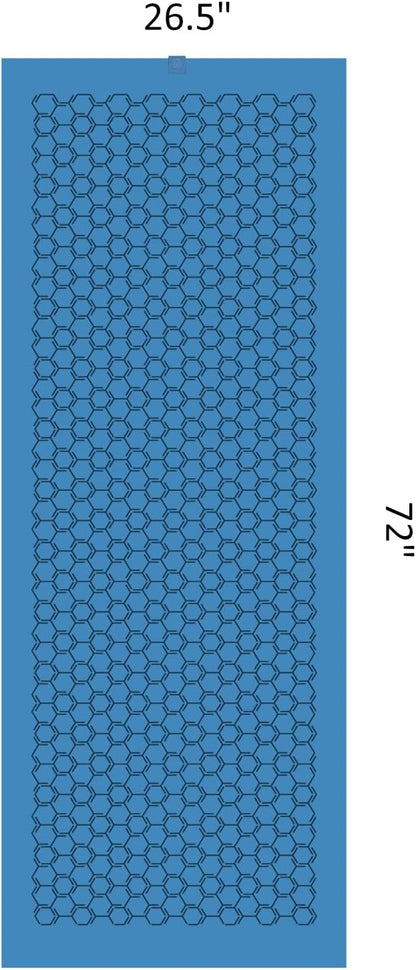 Eunzel Yoga Towel for Hot Yoga,Non-Slip Double Sided Silicone Grip Towel Absorbent Microfiber Towel for Hot Yoga, Vinyasa and Power 26.5"x72", Navy