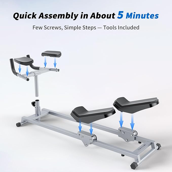 Primal Crawl & Spine Twist and Stretch Trainer – Full Body Low-Impact Cardio Machine with Adjustable Hand Grips, Knee Support & Steel Frame | Home Gym Equipment