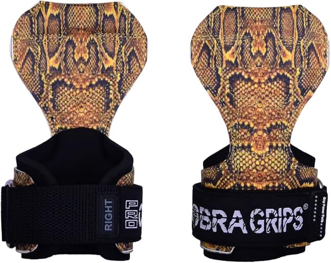 Cobra Grips PRO Weight Lifting Gloves Heavy Duty Straps Alternative with Power Lifting Hooks Padded Wrist Support for Deadlifts & Bodybuilding