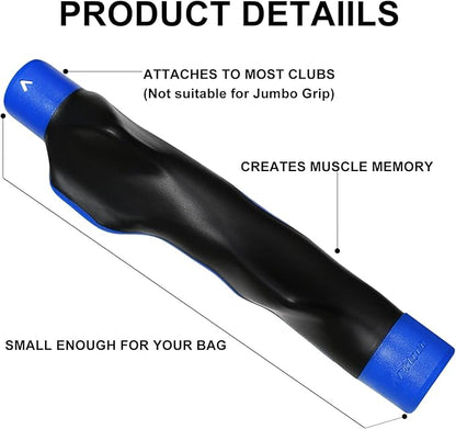 Golf Grip Trainer, Right or Left Handed Golf Training Aid for All Levels of Golfers - Fix Hand Position & Grasp, Master Correct Grip Posture, Golf Accessories
