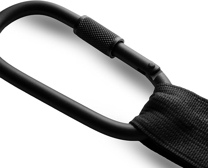 Gymreapers Hanging Ab Straps for Pull-Up Bar — Hang Bar Assist Strap & Strength Workout Exercise Equipment, Padded Adjustable Arm Supports with 2 Steel Carabiners for Leg Raises, Abdominal & Core Training