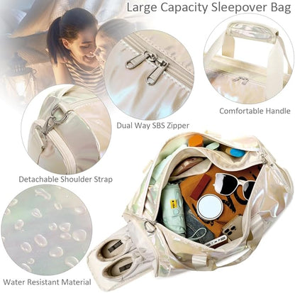 Dance Bag for Girls Sports Duffle Bag for Girl Gym Bag with Shoes Compartment Wet Pocket Weekender Carry On Bag Travel Bag for Teens Girls