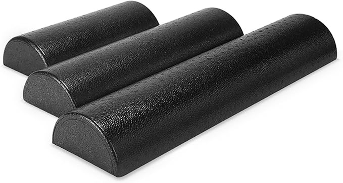Foam Pilates Roller Exercise Rollers Deeply Tissue Muscle Massage Semicircle Design Muscles Pilates Massage Roller Block Muscle Relaxation Tool