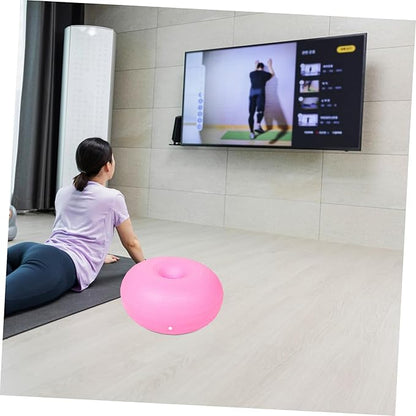 balacoo Yoga Ball Fitness Donut Design Half Ball for Pregnancy Reinforced Balance Trainer