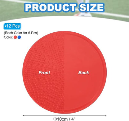 PATIKIL Spot Markers, Non-Slip Floor Dots Agility Markers Flat Field Cones Poly Dots