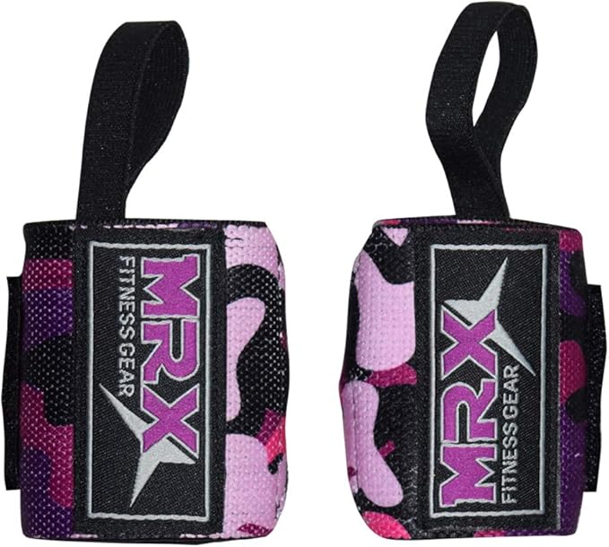 MRX Weight Lifting Wrist Wraps for Wrist Support Lifting Straps Gym Bodybuilding Training Workout for Men and Women