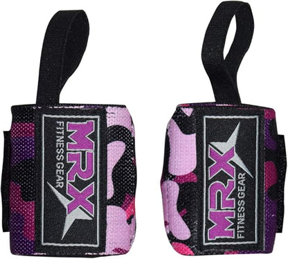MRX Weight Lifting Wrist Wraps for Wrist Support Lifting Straps Gym Bodybuilding Training Workout for Men and Women