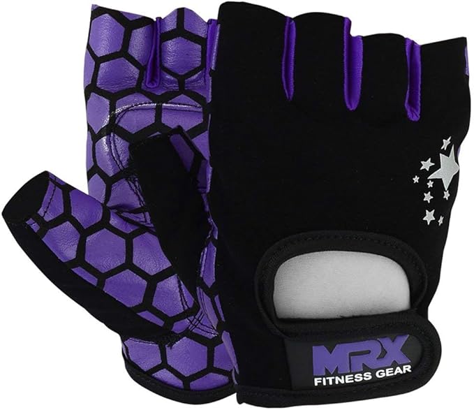 MRX Ladies Weight Lifting Gloves Women Fitness Training Exercise Glove Anti Slip Padded Shock-Absorbing Extra Grip Crossfit Multi Colors