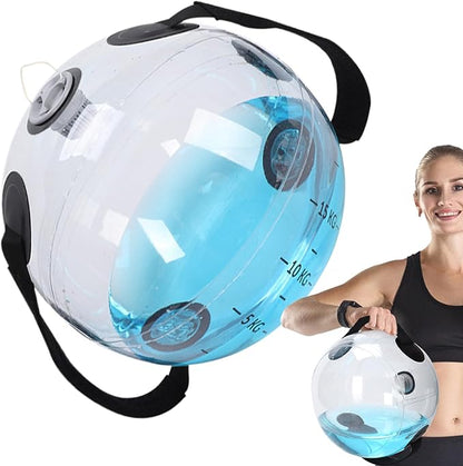 Aqua Ball | Weighted Balls for Exercise with Handle, Aqua Ball | Adjustable Water Training Bag with Handle | Home Gym Workout Equipment, Aerobic Exercise Core and Balance Device for Muscle Training