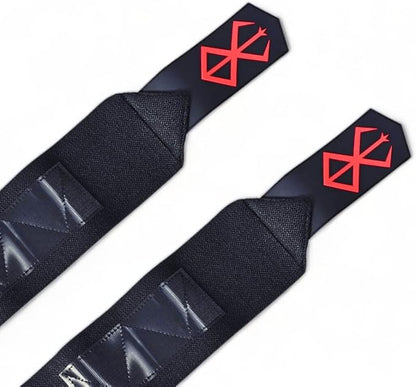 Anime Wrist Wraps Ideal for Weightlifting, Powerlifting, and Crossfit. One Size Fits All. Premium Wrist Support for Gym Workouts