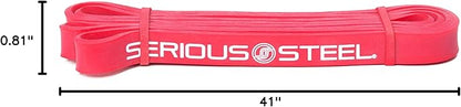 SERIOUS STEEL FITNESS Assisted 41" Pull-Up Band, Resistance & Stretch, Powerlifting & Pull-up Assist Loop (Single Band)