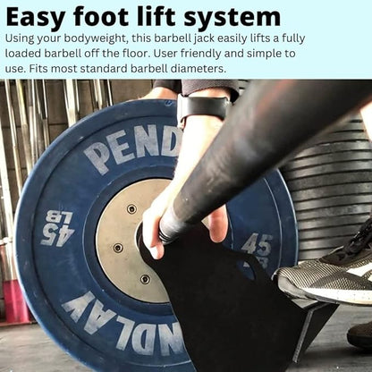Wolf Jack - World's Smallest Deadlift Jack - Easily Load/Unload 1100lb - Made in USA - Ideal for Deadlift, Powerlifting, Hip Thrusters