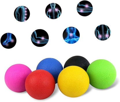 Peanut Massage Ball for Myofascial Release and Foot Relief Odorless Double Lacrosse Body Massager for Tight Muscles in Neck Shoulders Back Calves and Feet Portable Muscle Therapy