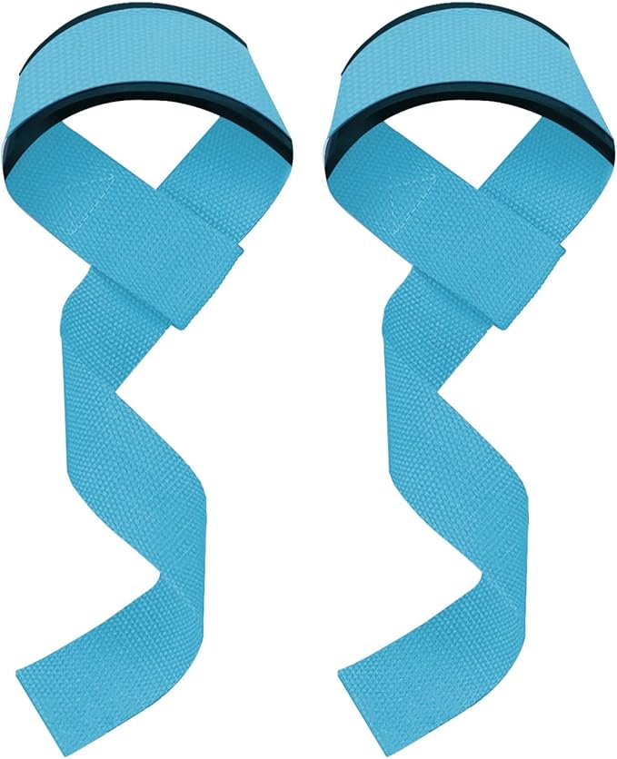 WSAKOUE Lifting Straps, Weightlifting Straps, Deadlift Straps with Padded Neoprene for Power Lifting, Bodybuilding, Gym Workout, Strength Training & Fitness Workout, Resistance