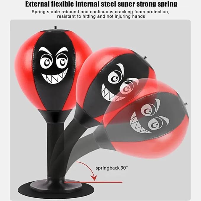 Rage Bag,Desktop Punching Bag Stress Relief for All Ages,2026 Strong Suction Cup Desk Boxing Punch Ball,Table Boxing Speed Ball for Home Office Table Counters,for Christmas, Winter